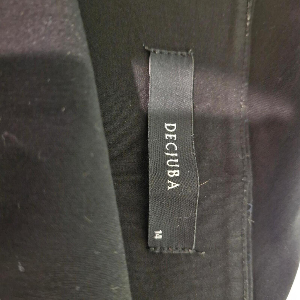 Decjuba black high-waisted trousers