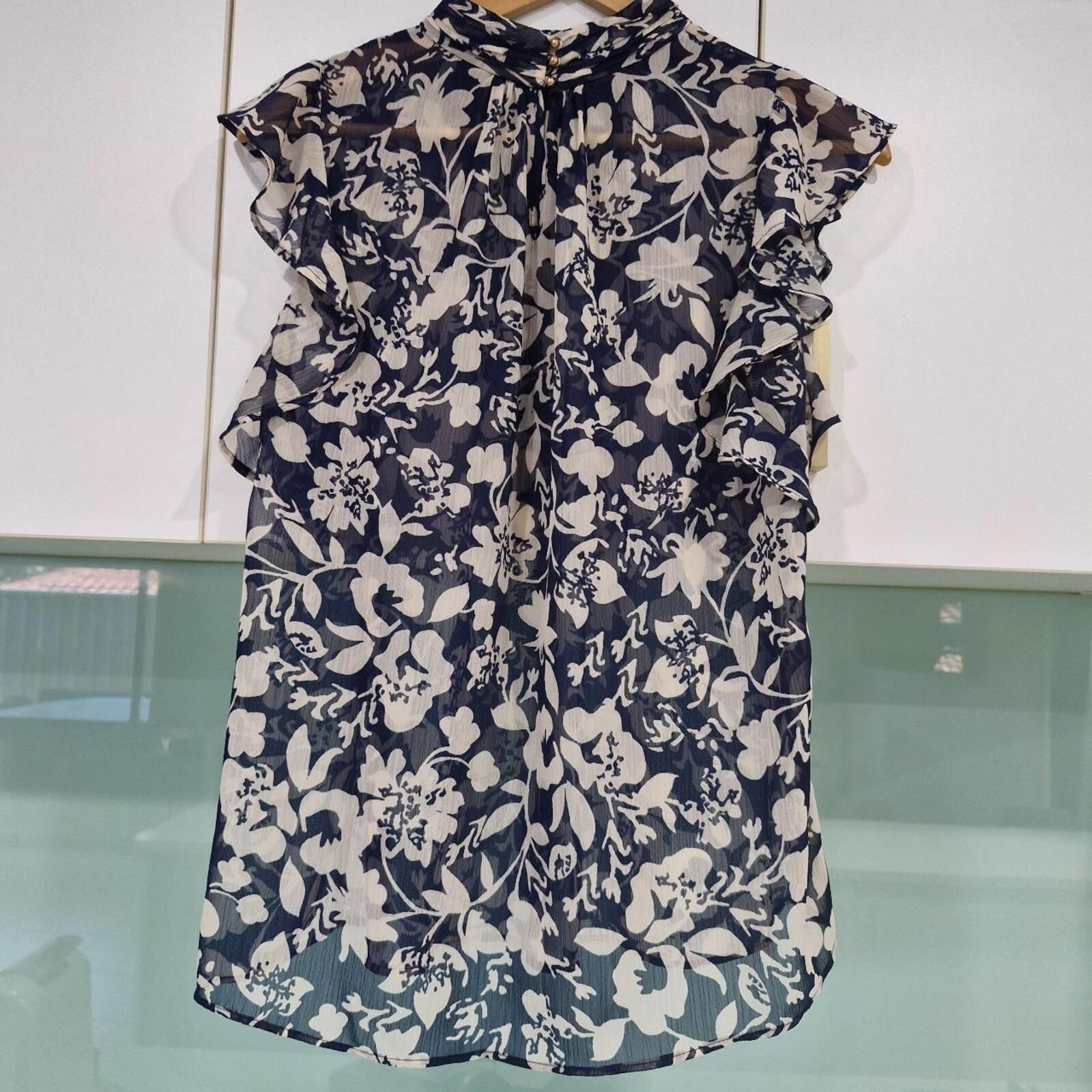 Forever New Rayne Navy floral top