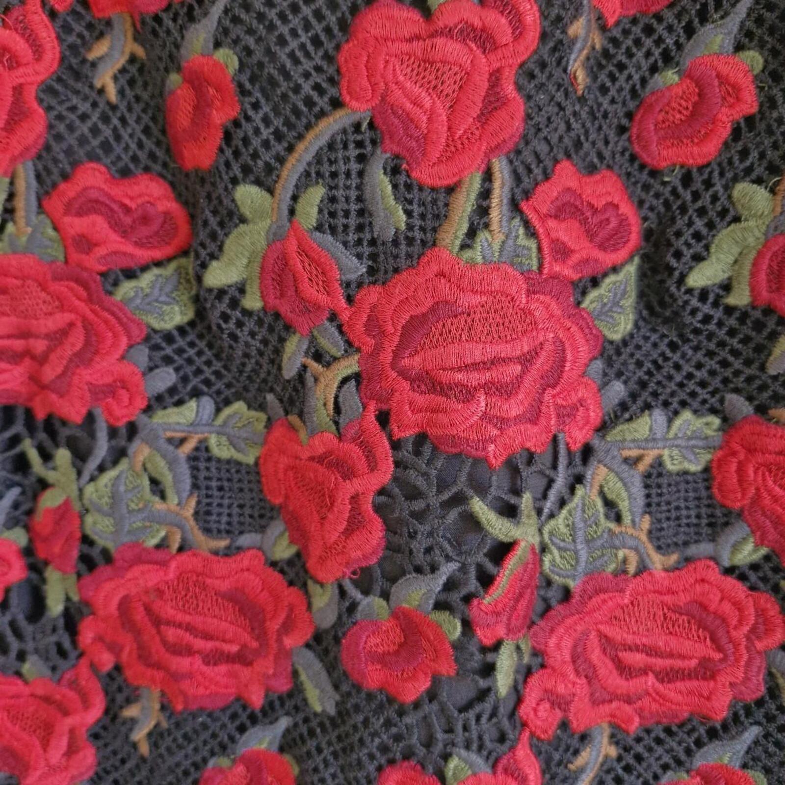 Rodeo Show rose red midi dress