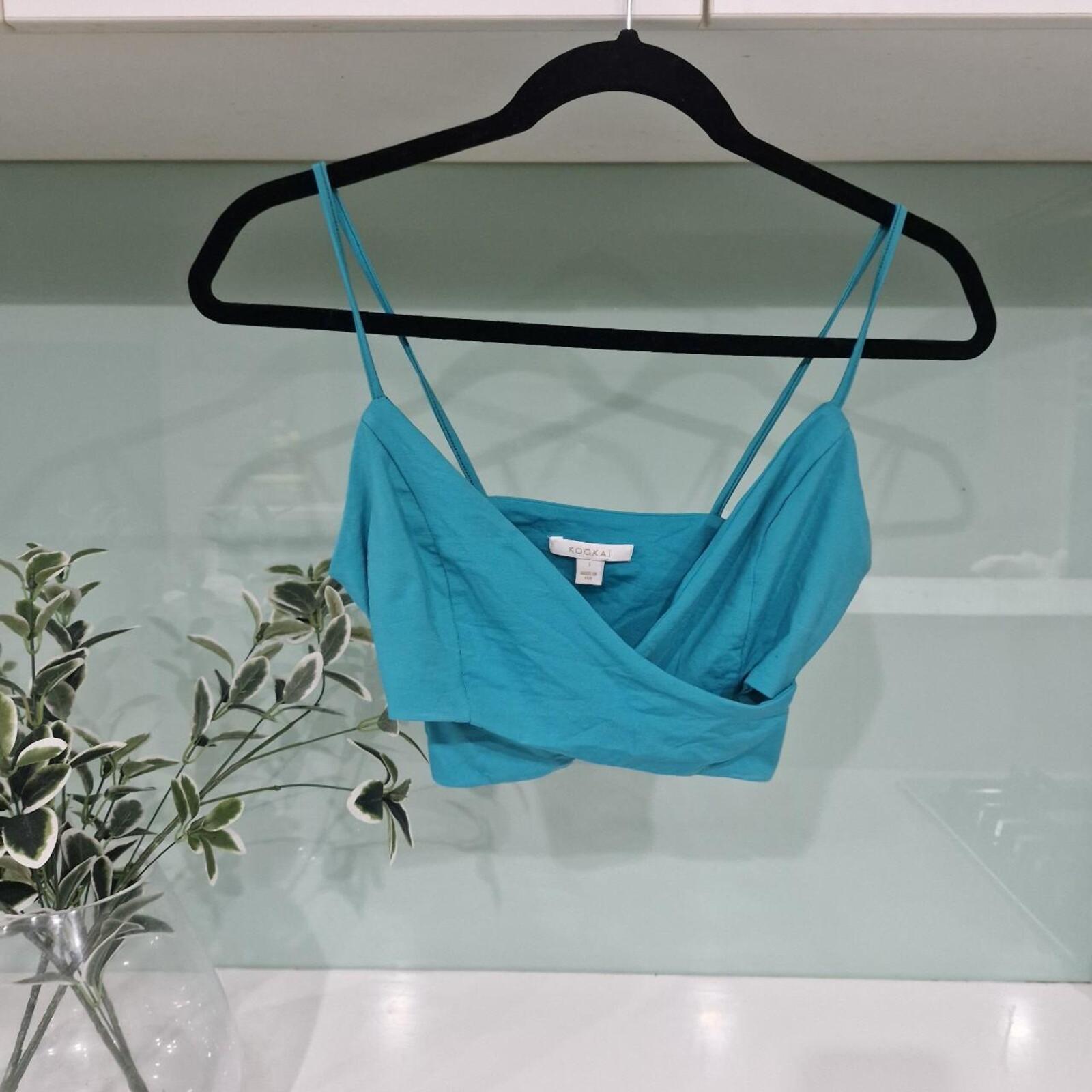 Kookai Aqua Crop Top 1