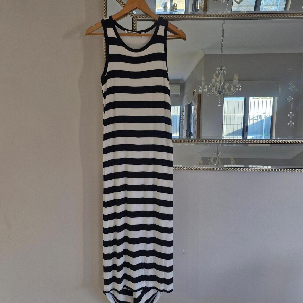 Country Road Stripe Jersey Maxi Dress XS
