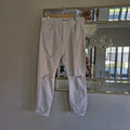 Decjuba White high-waisted ripped denim jeans 10