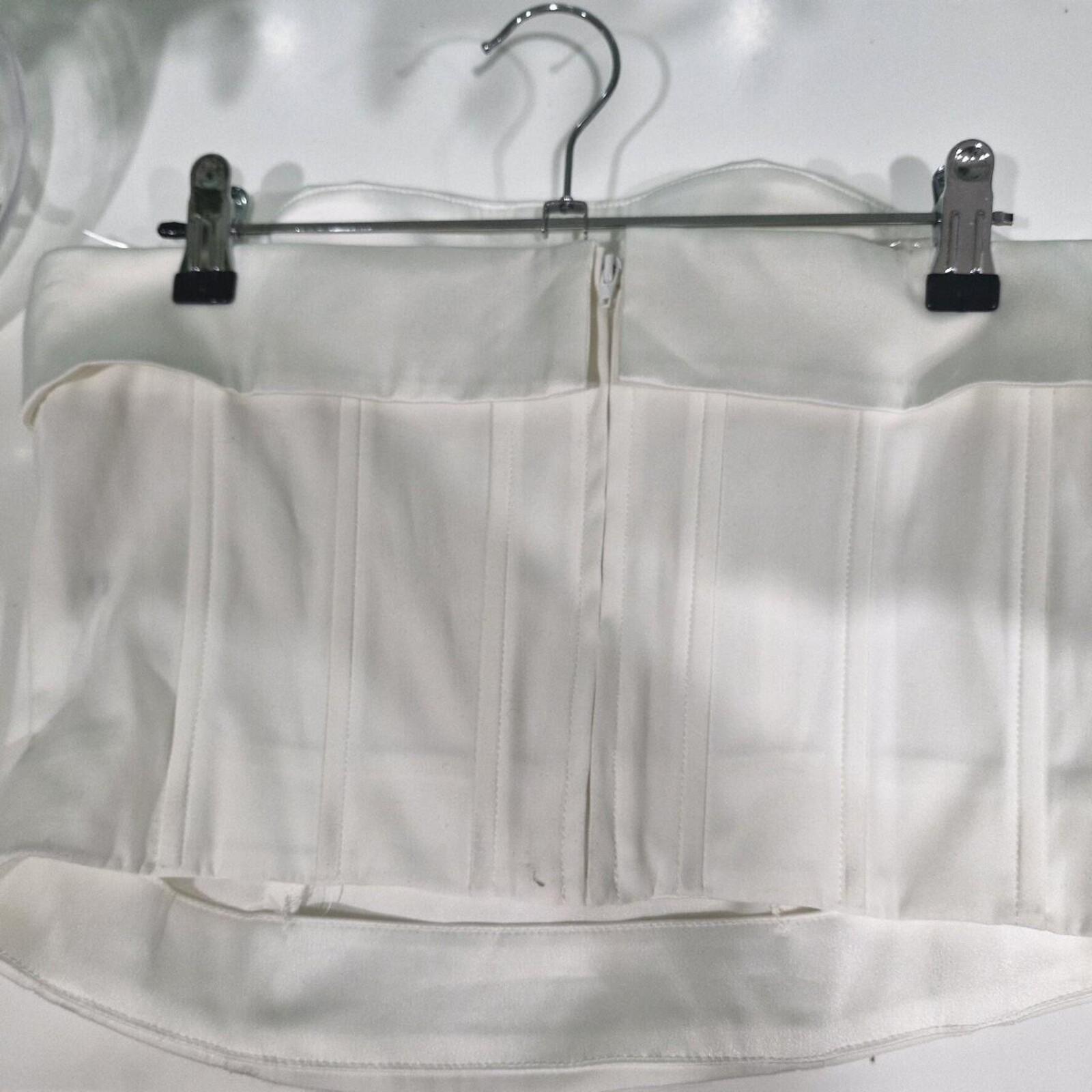 With Jean White Corset Size M