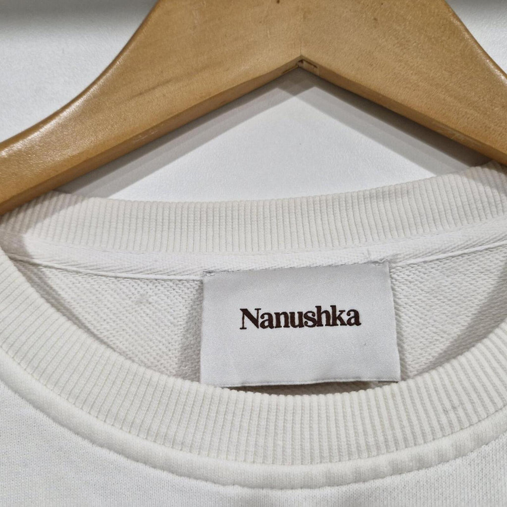 Cream Nanushka cotton sweatshirt 14