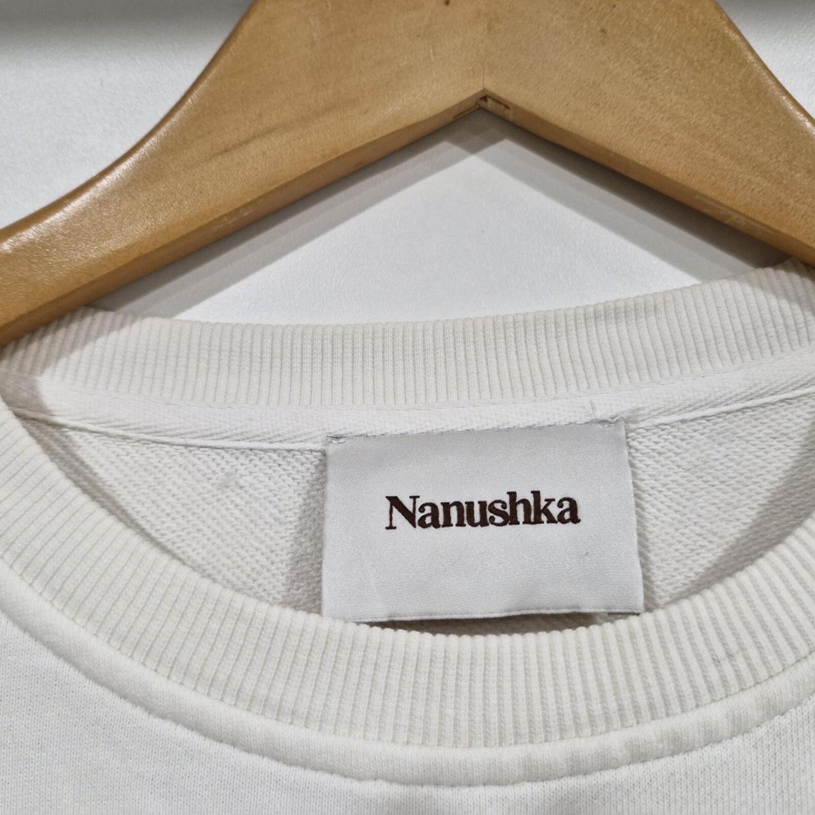 Cream Nanushka cotton sweatshirt 14