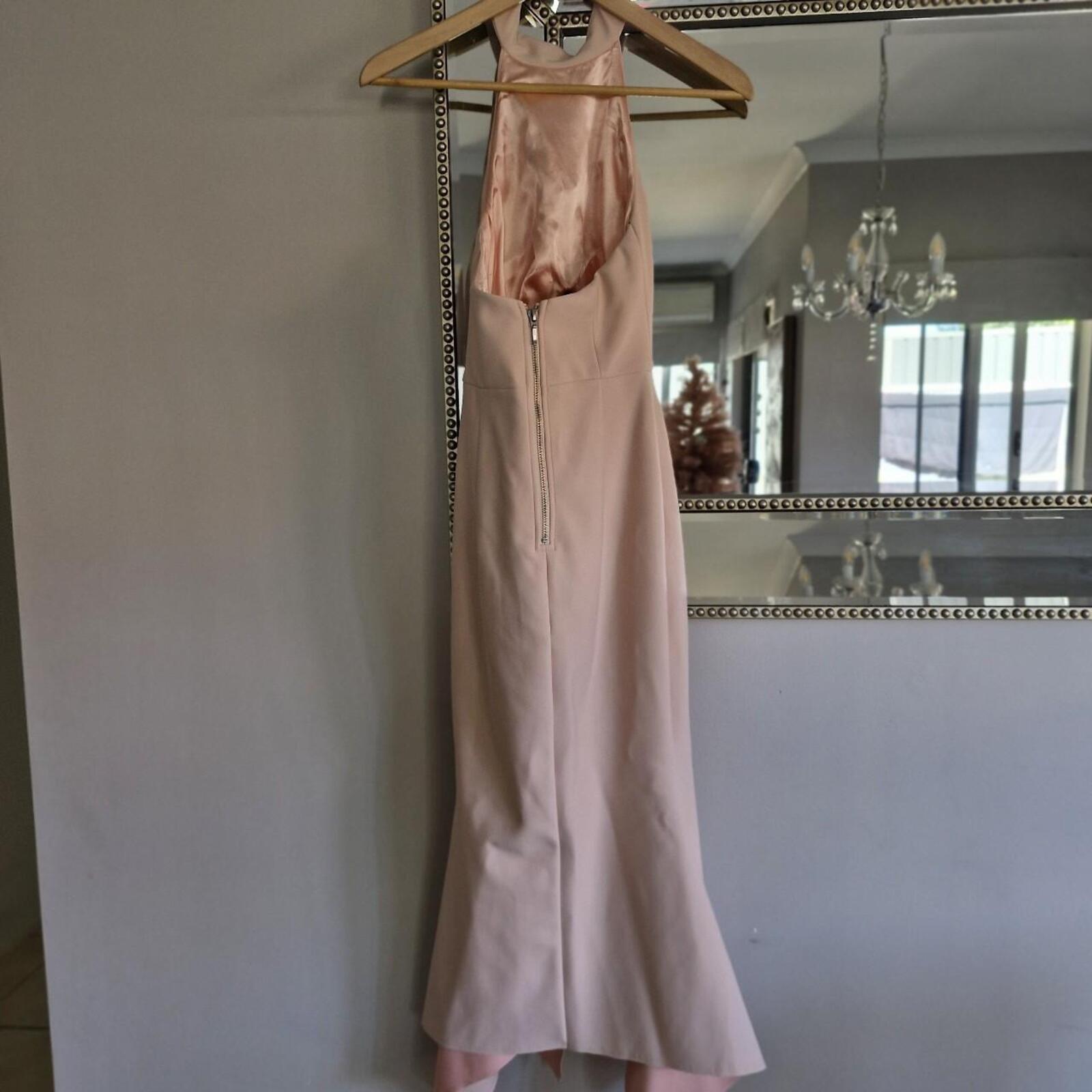 Sheike Pale Pink midi dress with cut-out detail 6