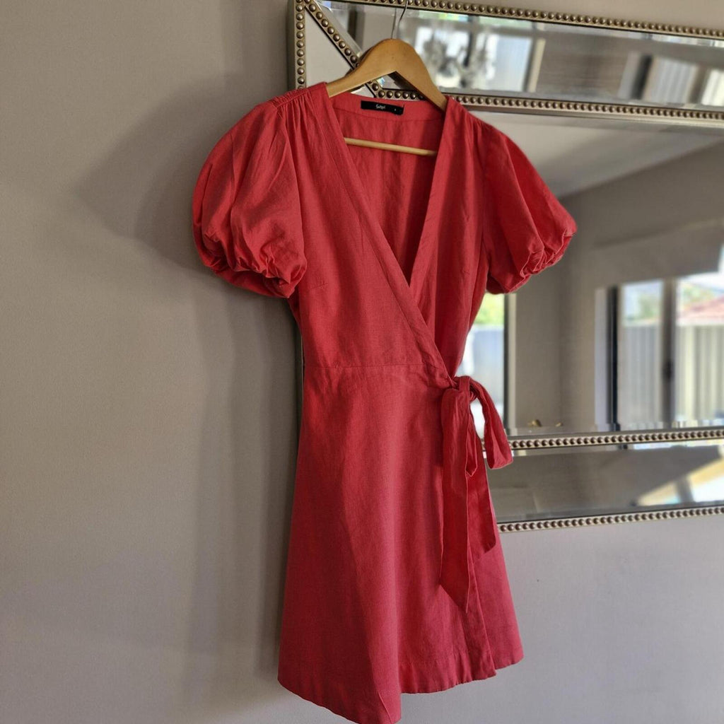 Sportsgirl Pink Wrap Dress 🩷