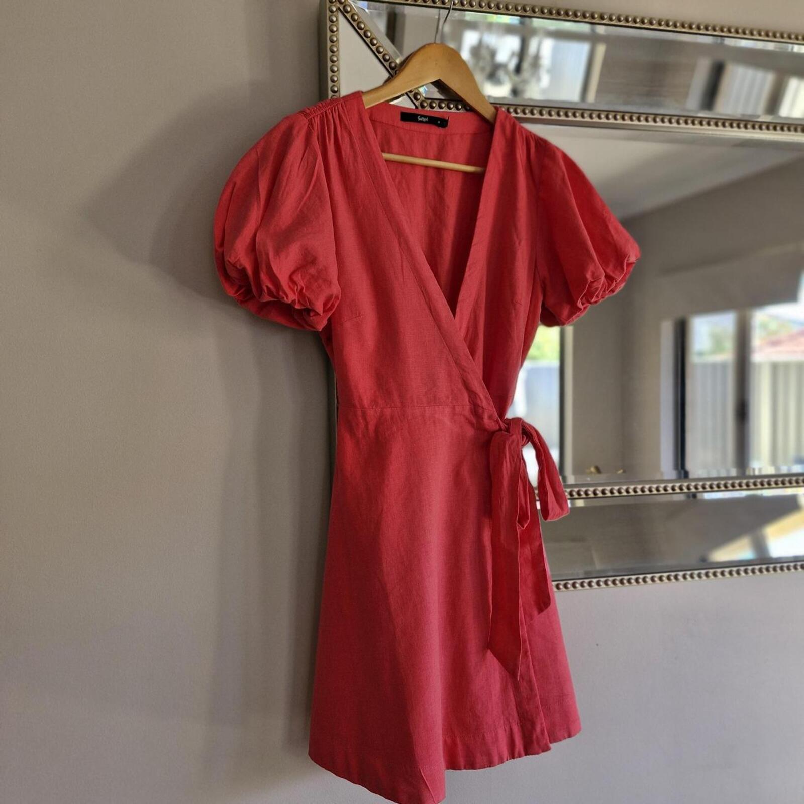 Sportsgirl Pink Wrap Dress 🩷