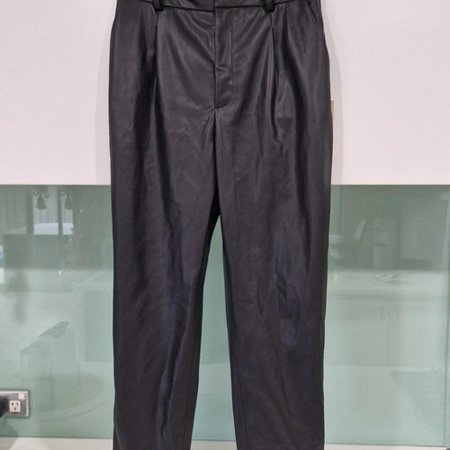 Black Zara pleather trousers