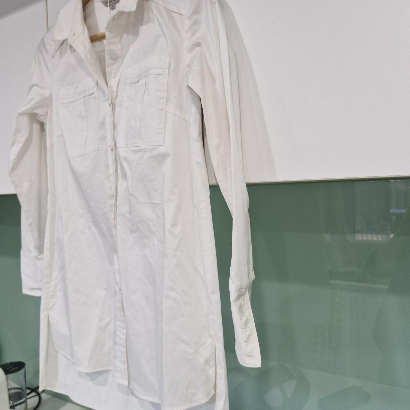 Veronika Maine white shirt dress