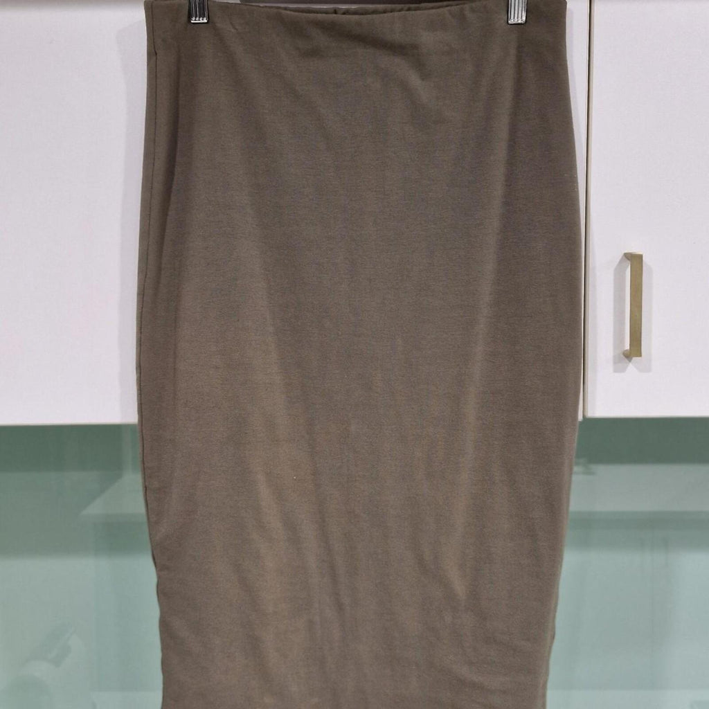 Decjuba Naomi khaki midi skirt
