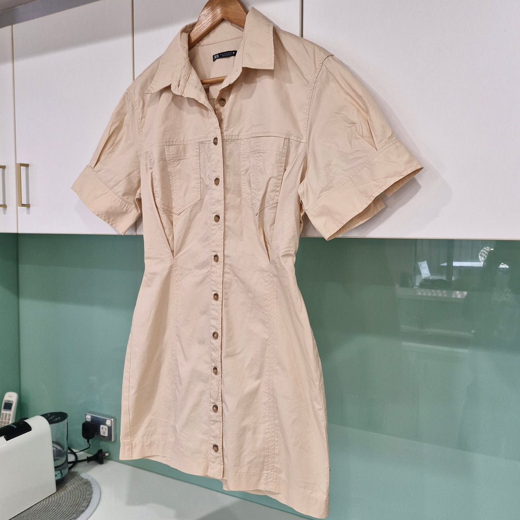 Zara Beige Mini Dress M