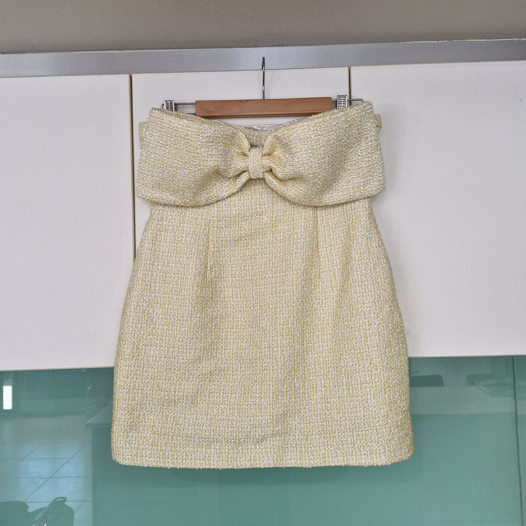 Meshki Elizabeth Tweed Bow Dress M