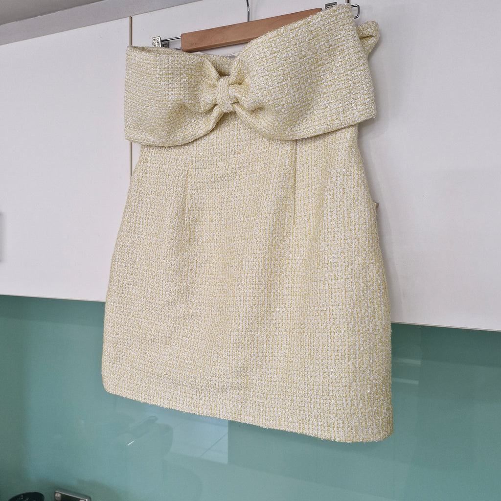 Meshki Elizabeth Tweed Bow Dress M