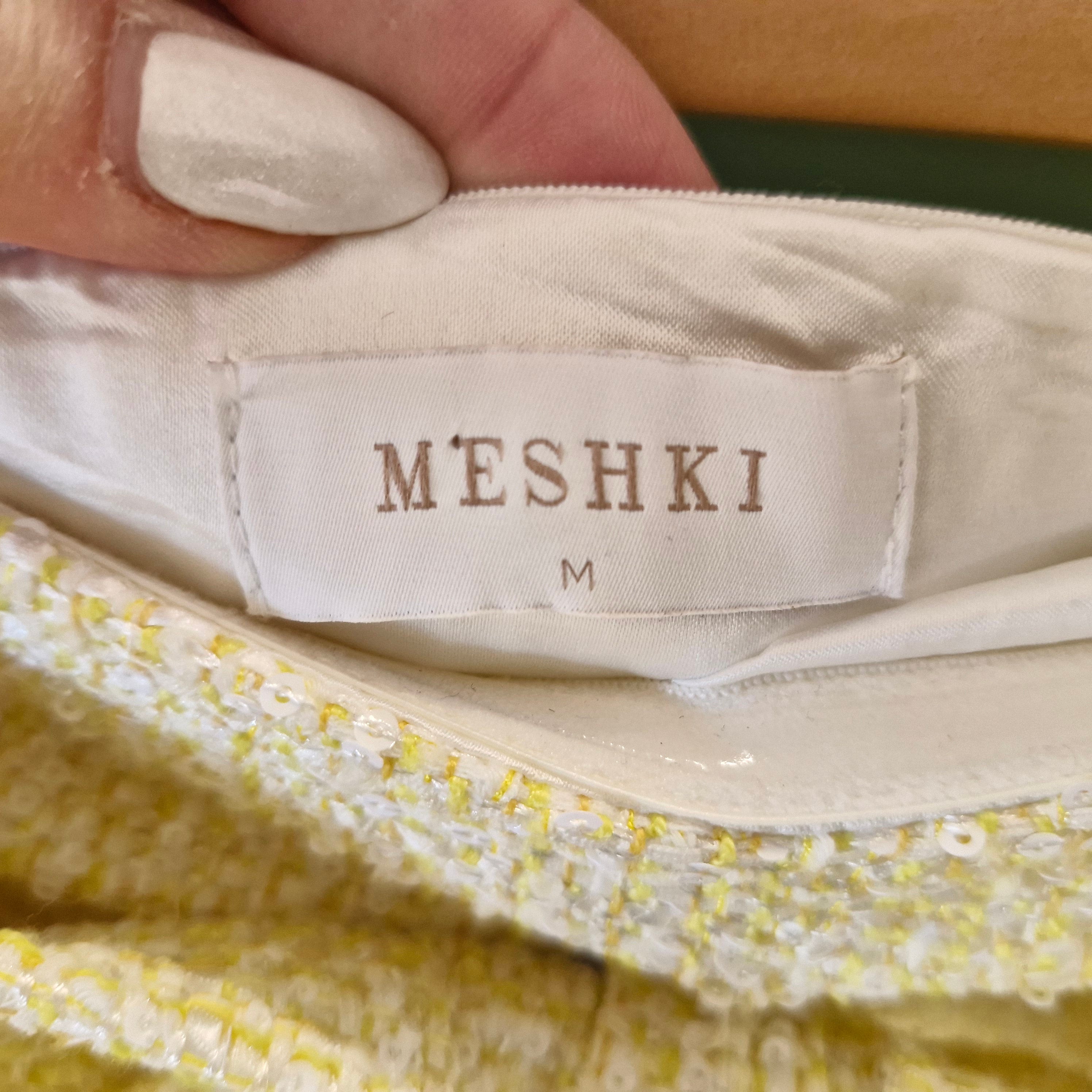 Meshki Elizabeth Tweed Bow Dress M