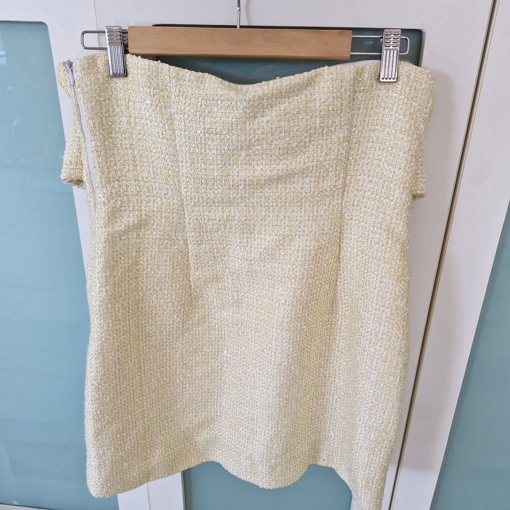 Meshki Elizabeth Tweed Bow Dress M