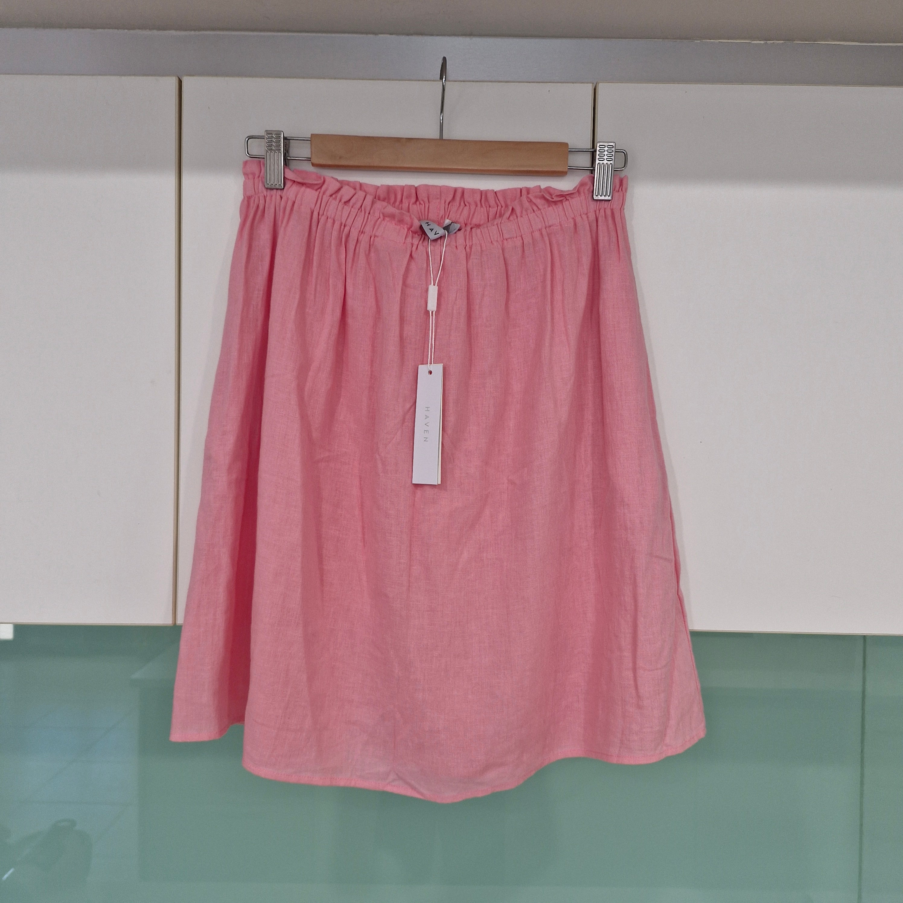 HAVEN Cuba Linen Blend Skirt M/L