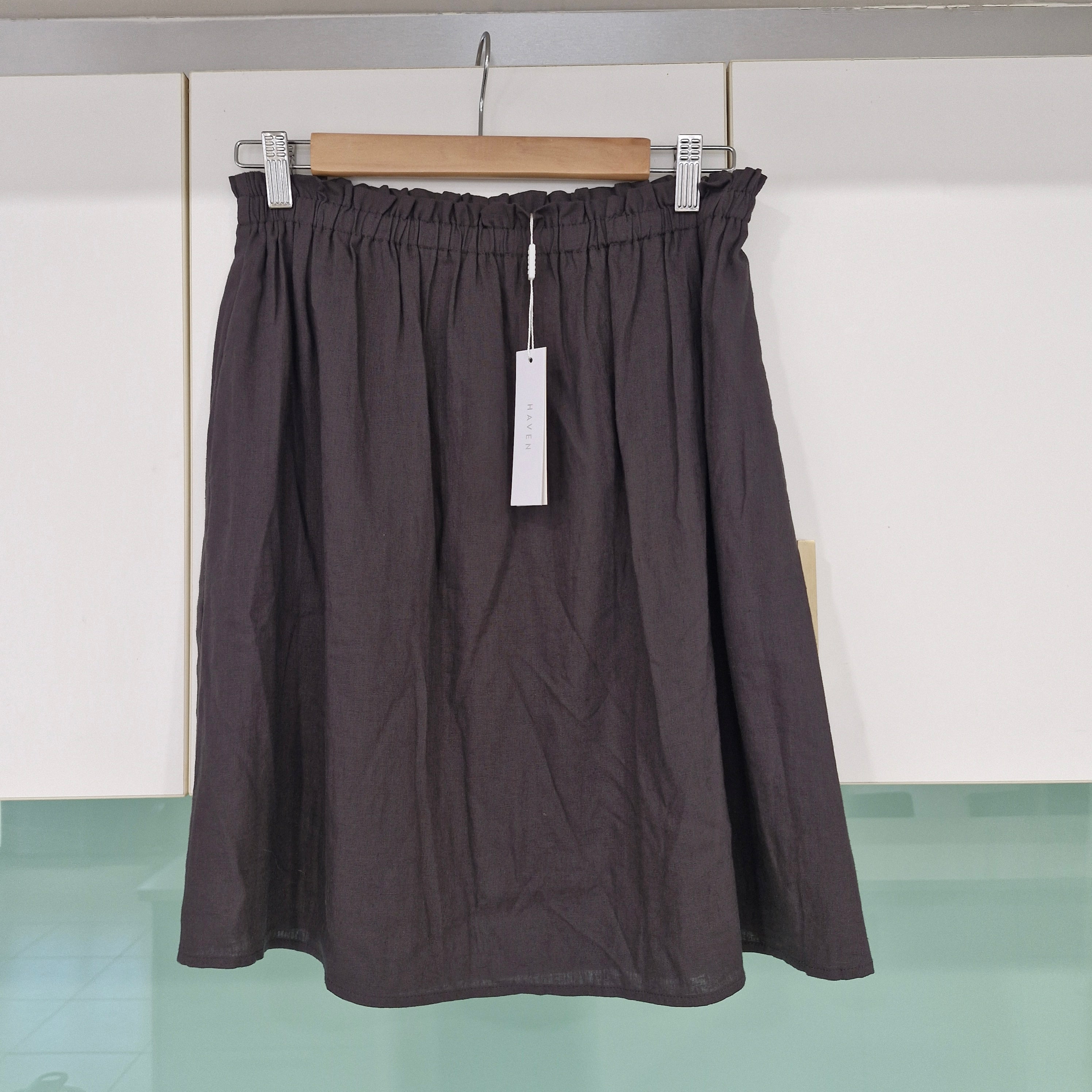 HAVEN Cuba Linen Blend Skirt M/L