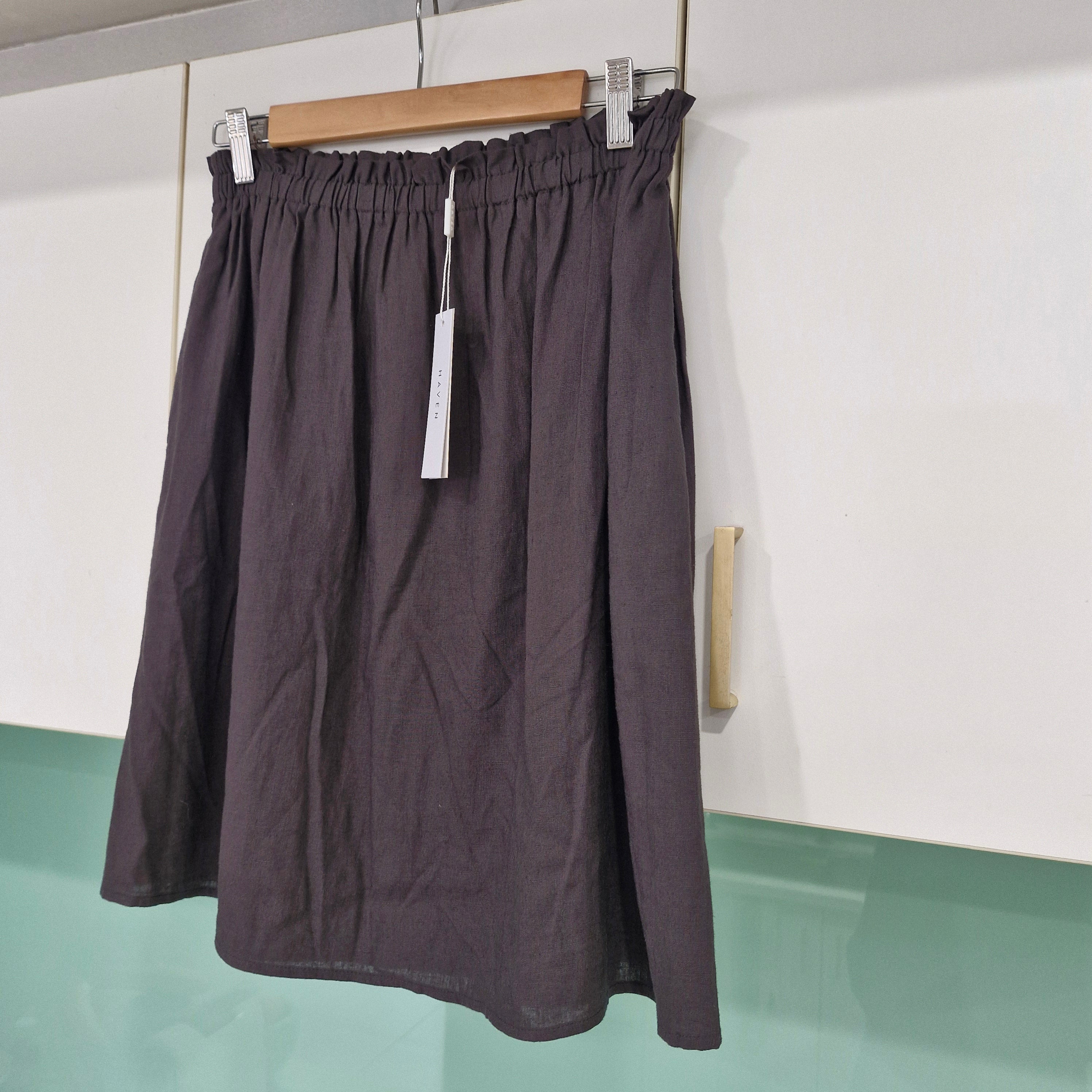HAVEN Cuba Linen Blend Skirt M/L
