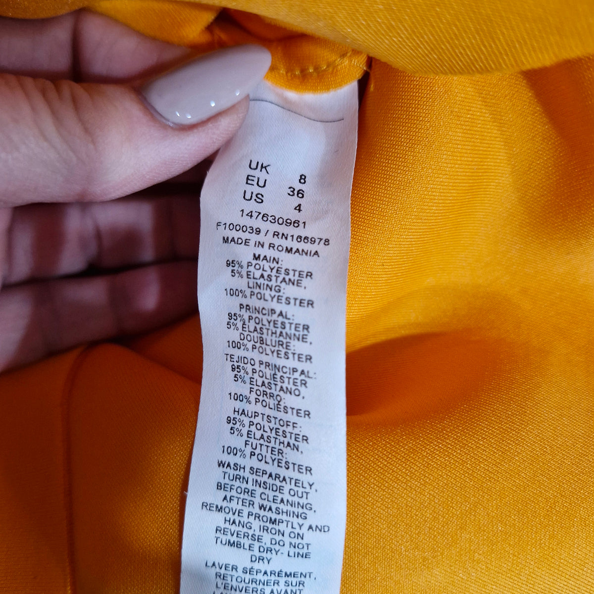 ASOS Orange Mini Dress 8