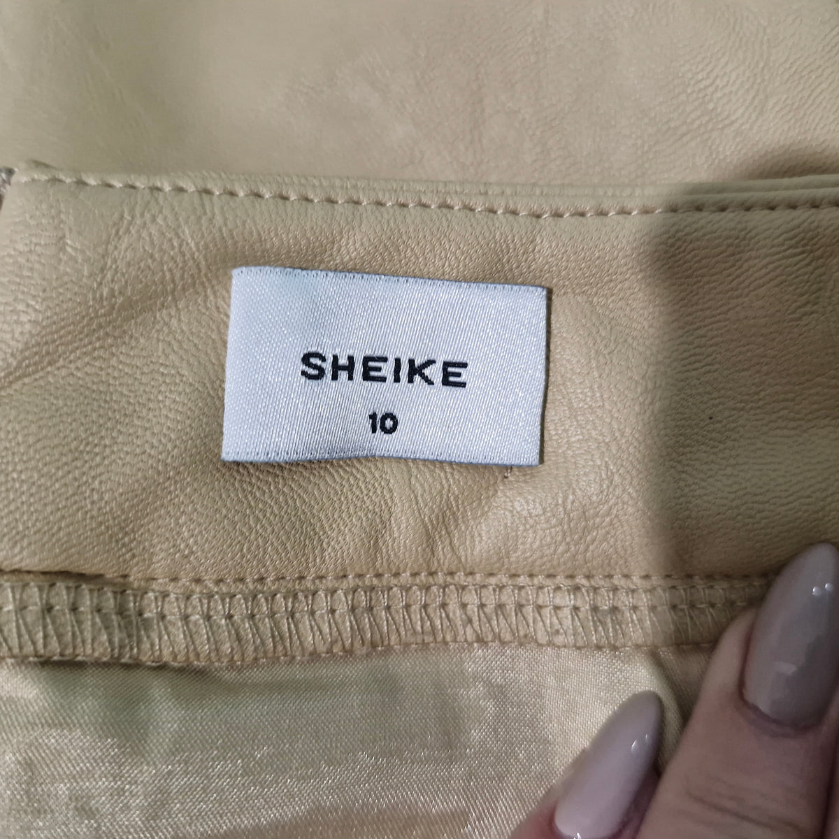 Sheike Pleather Mini Skirt 10