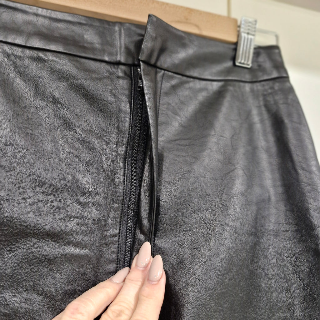 Sportsgirl Pleather Skirt XXS