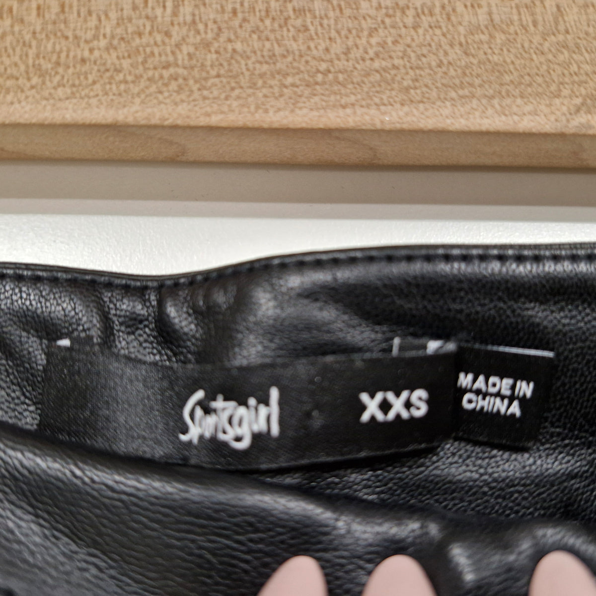 Sportsgirl Pleather Skirt XXS