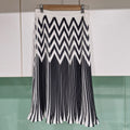 Nasty Gal Chevron Pleated Skirt 10