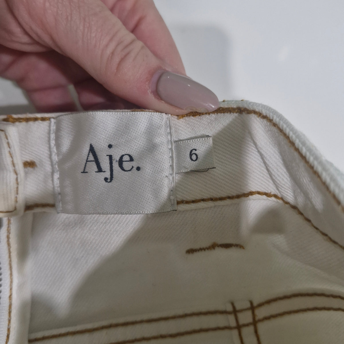 AJE White Senim Mini Skirt 6