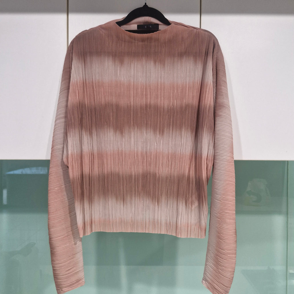 SABA Sheer Crinkle Multicolored Top XS/S