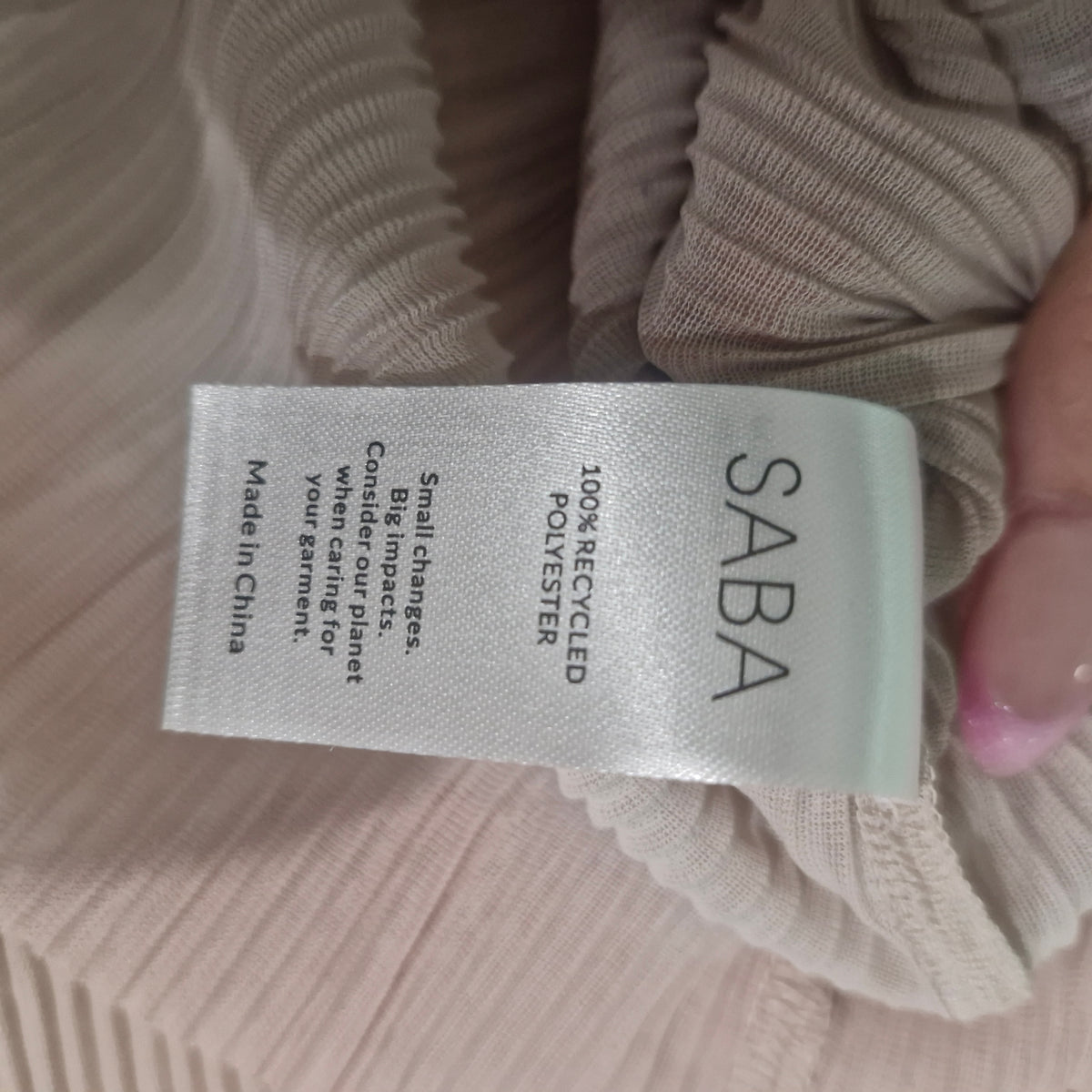 SABA Sheer Crinkle Multicolored Top XS/S