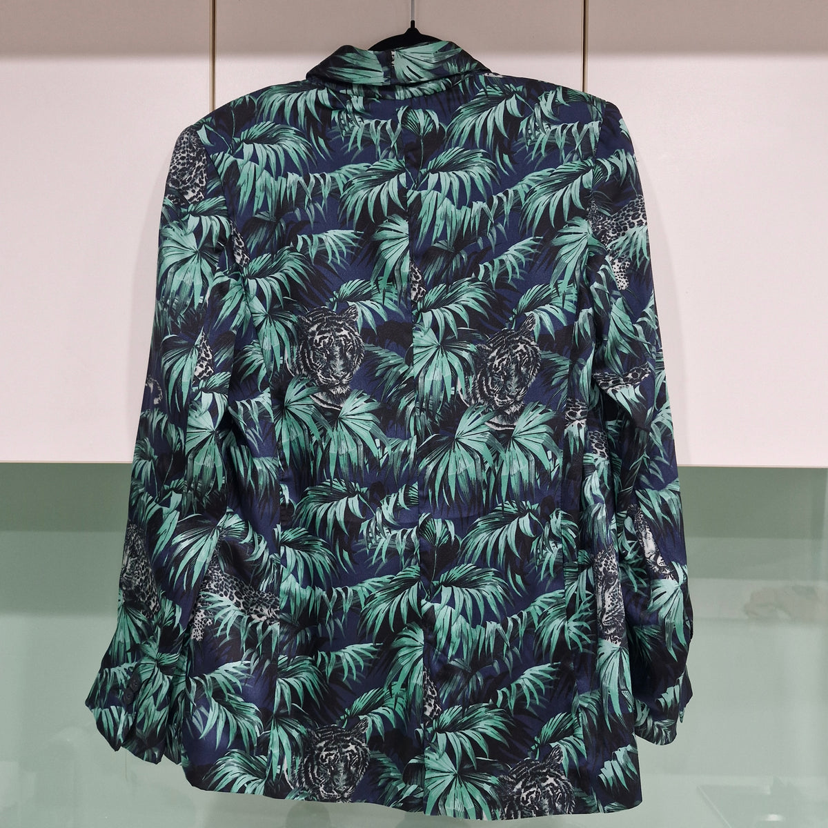 Zara Palm Leaf & Tiger Print Blazer S
