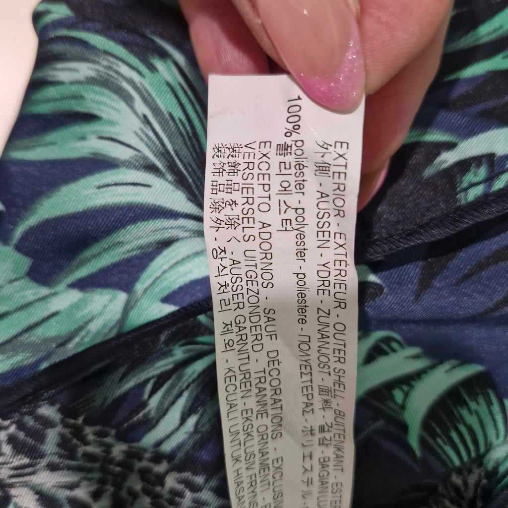 Zara Palm Leaf & Tiger Print Blazer S