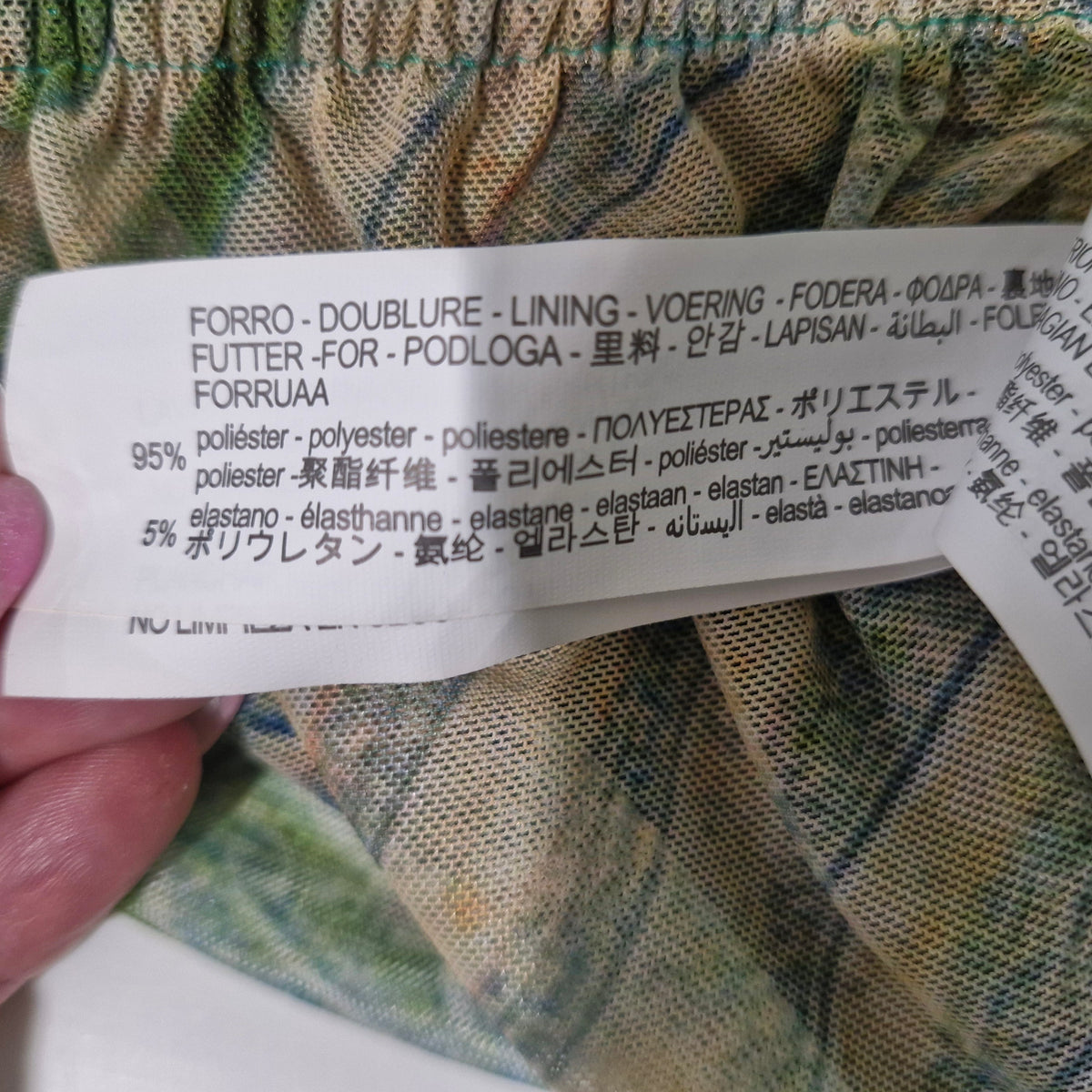 Zara Multicolored Ruched Mini Dress S