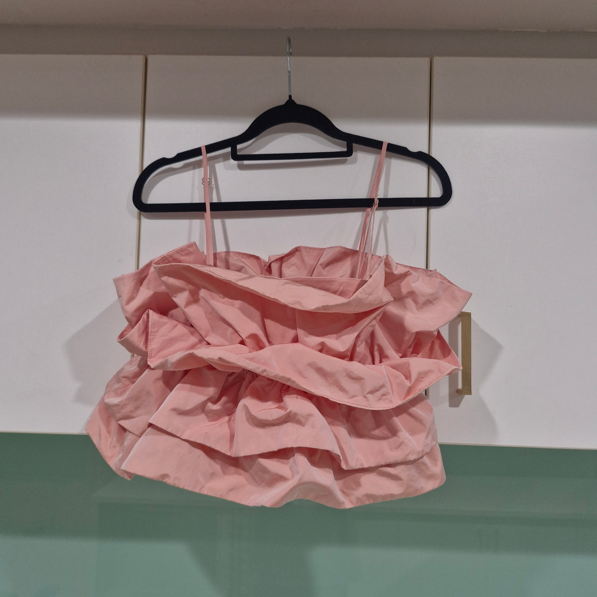 Zara Voluminous Taffeta Crop Top  XS