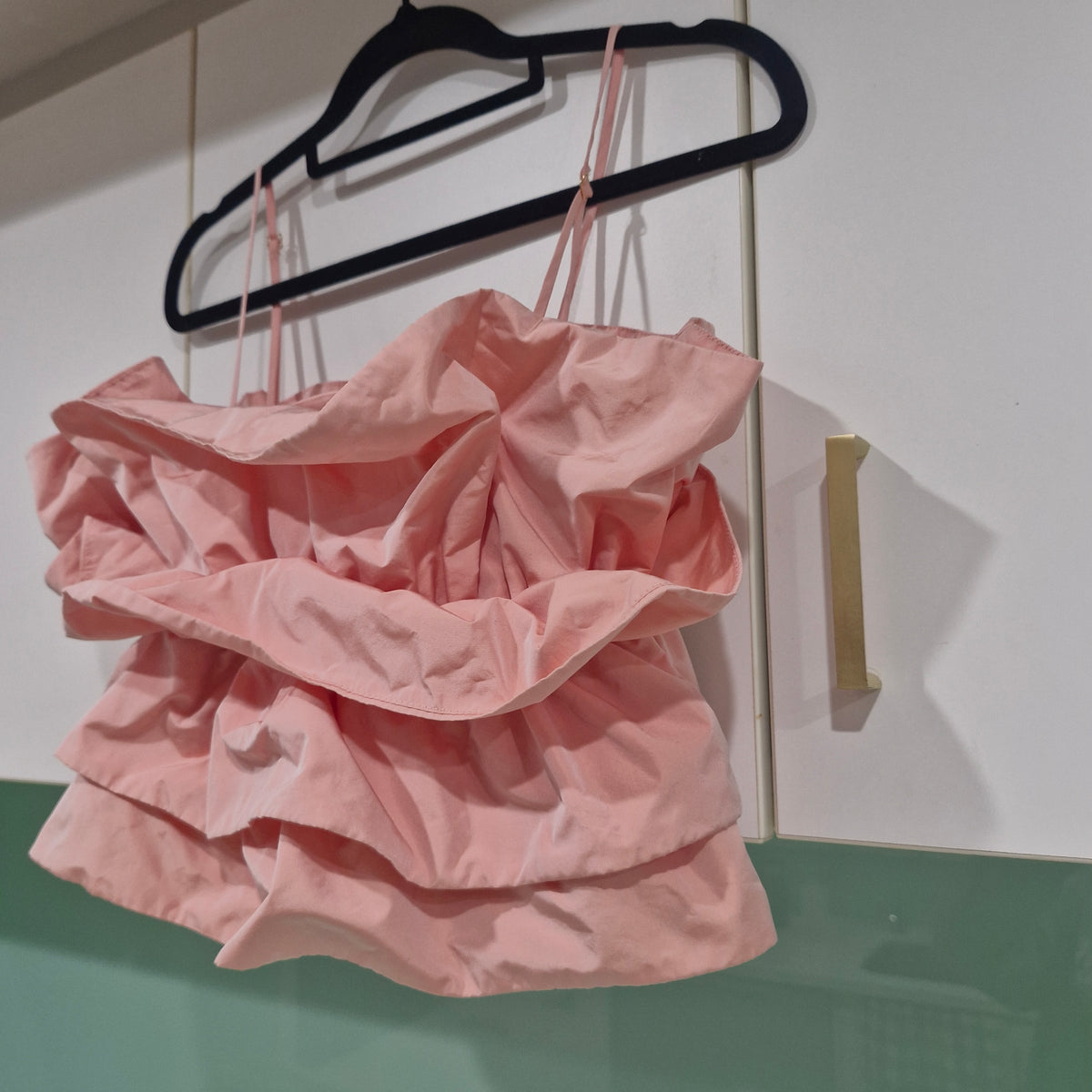 Zara Voluminous Taffeta Crop Top  XS