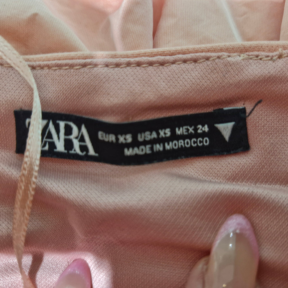 Zara Voluminous Taffeta Crop Top  XS