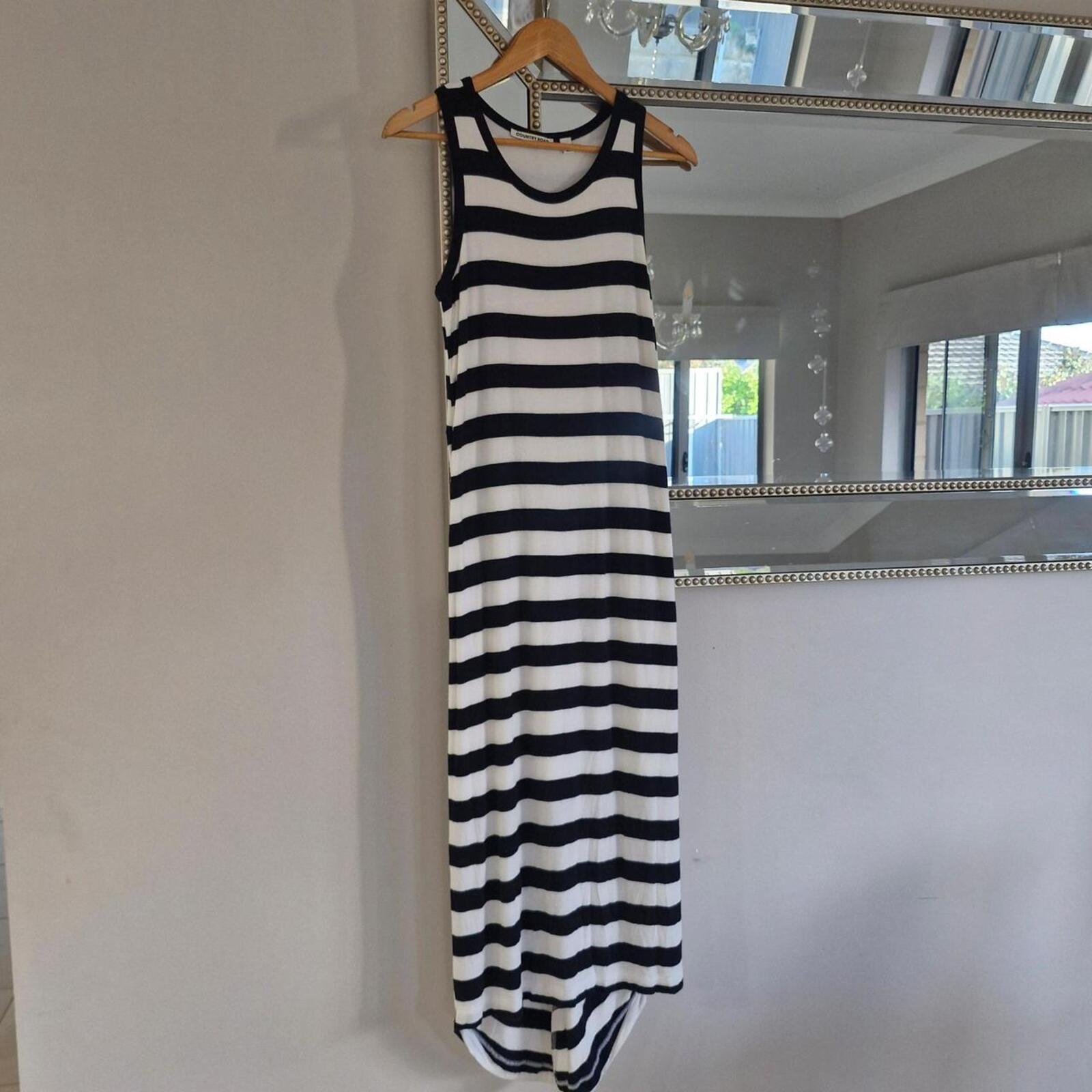 Country Road Stripe Jersey Maxi Dress XS