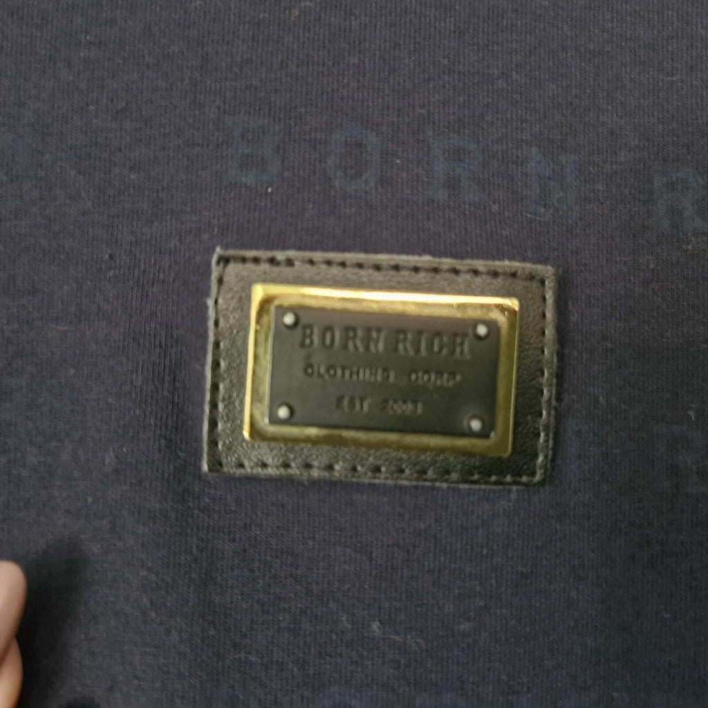 Navy Born Rich T-shirt L