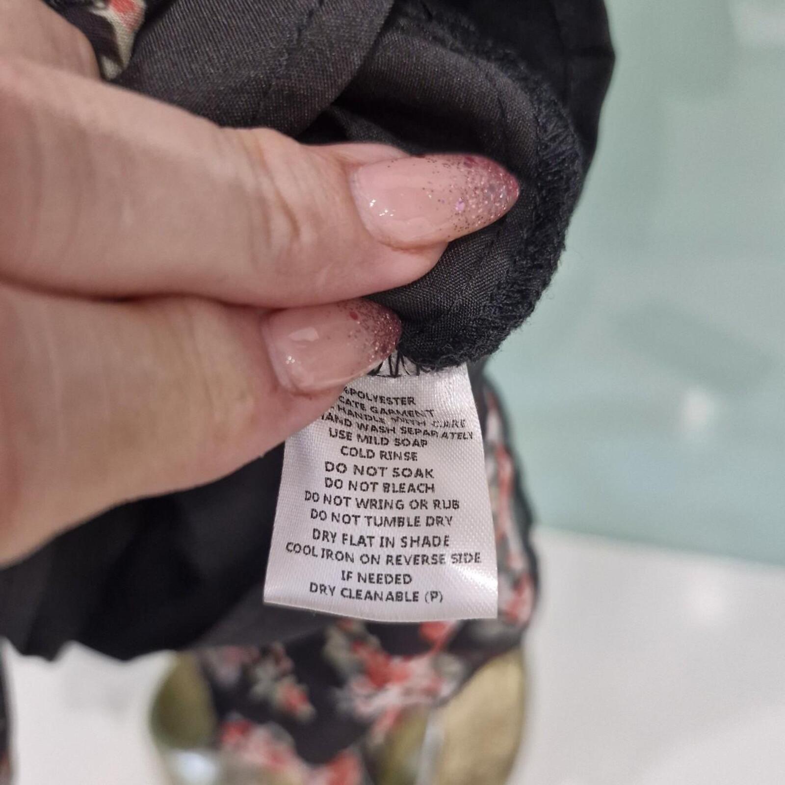 Her Fox The Label black floral mini dress