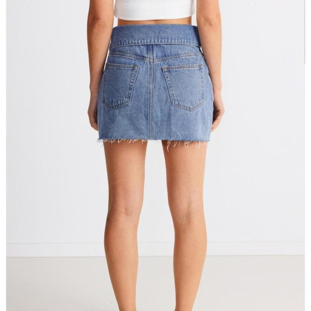 SNDYS Eve Mini Denim Skirt