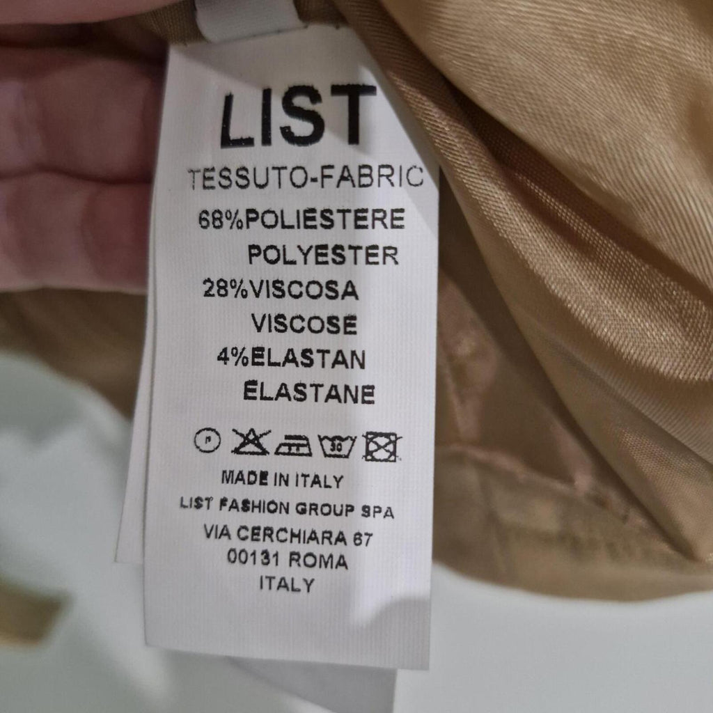 LIST Brown and white checkered blazer M