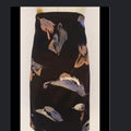 Cue black floral midi skirt