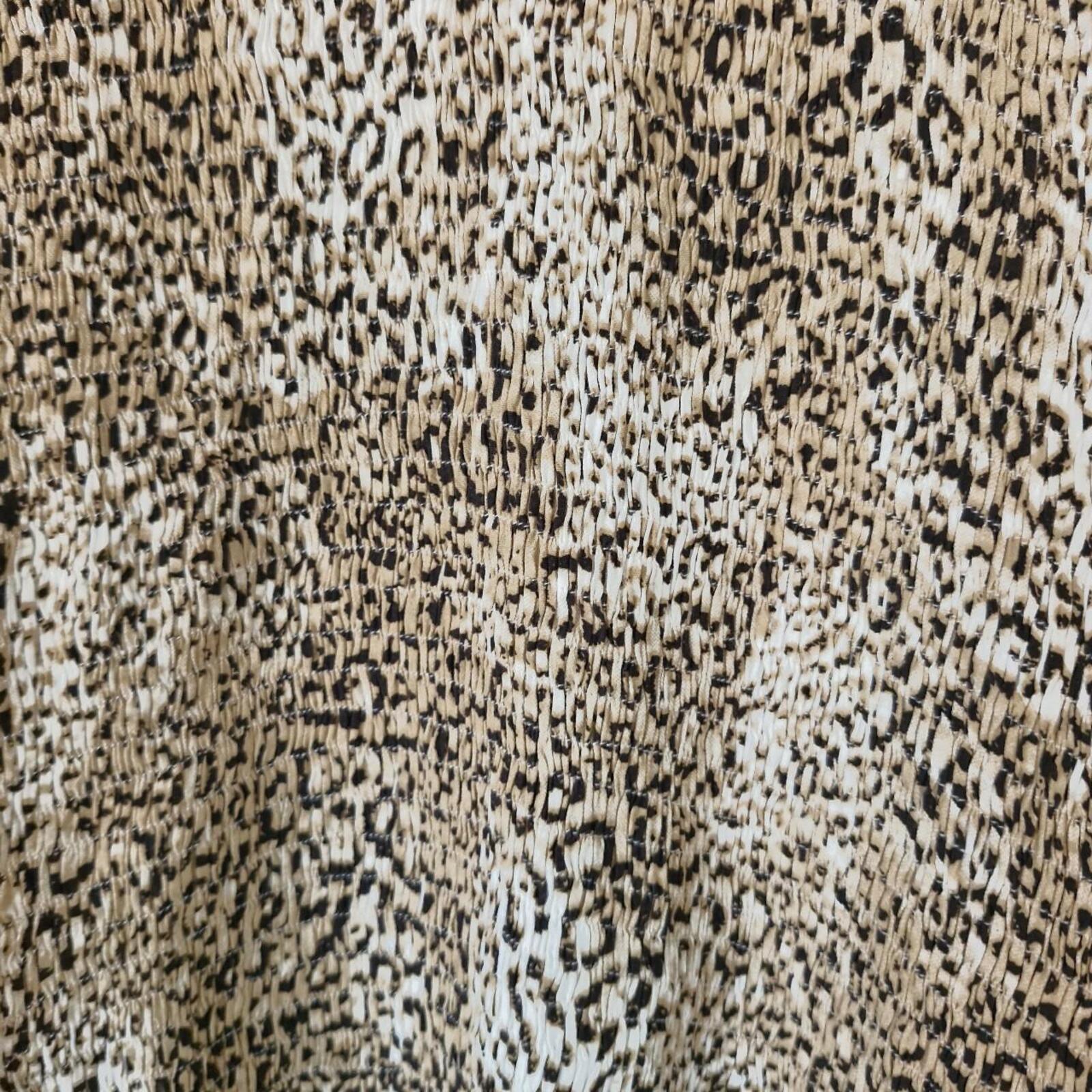 Faithfull The Brand leopard print shirred mini dress 8