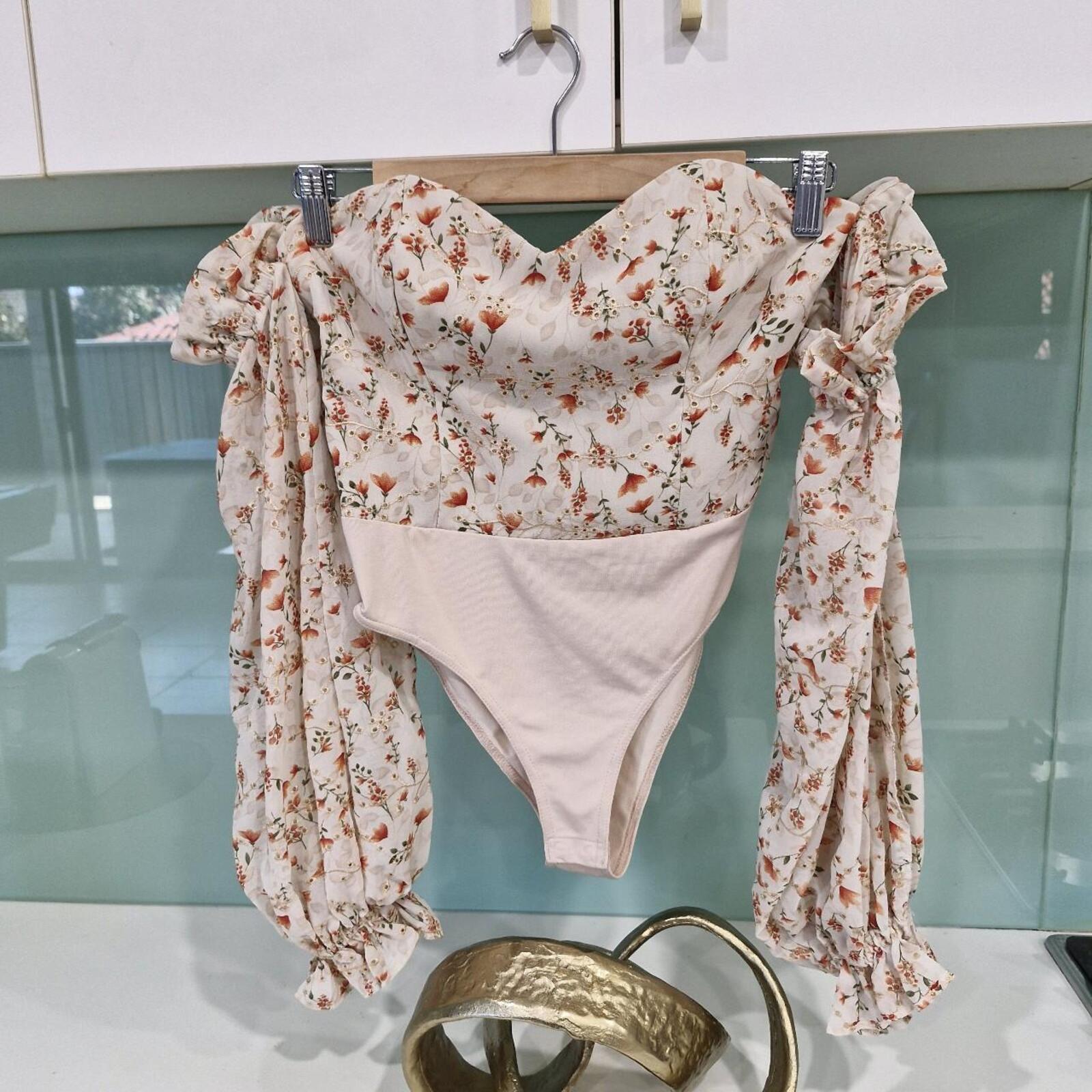 RUNAWAY Autumn Strapless Bodysuit S