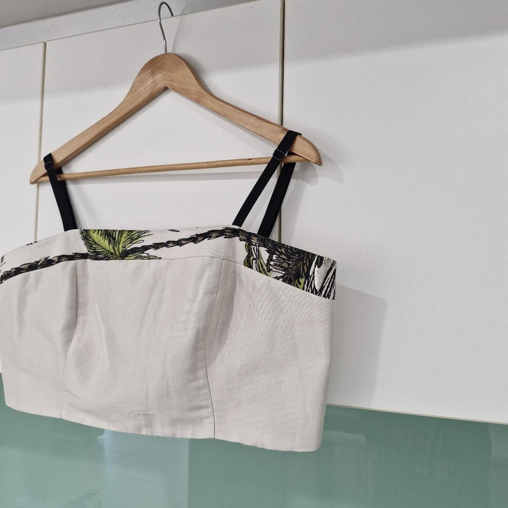 Veronika Maine crop top (ONLY) with black straps