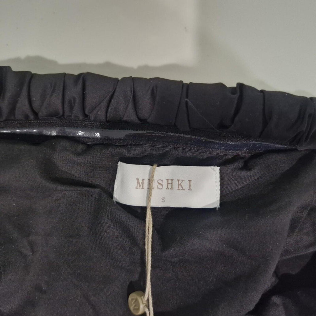 Meshki Cora black strapless top