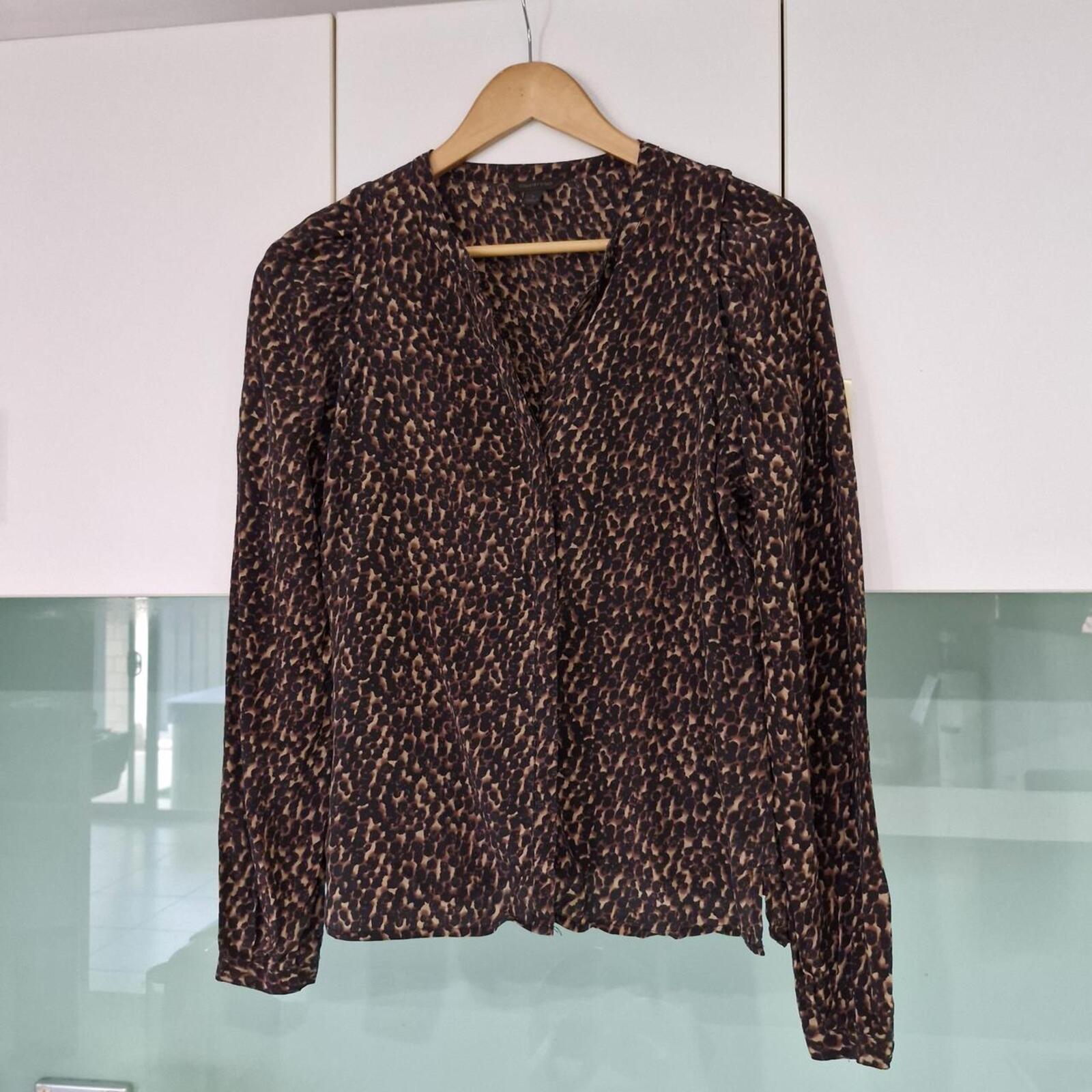 Brown and black Country Road blouse S