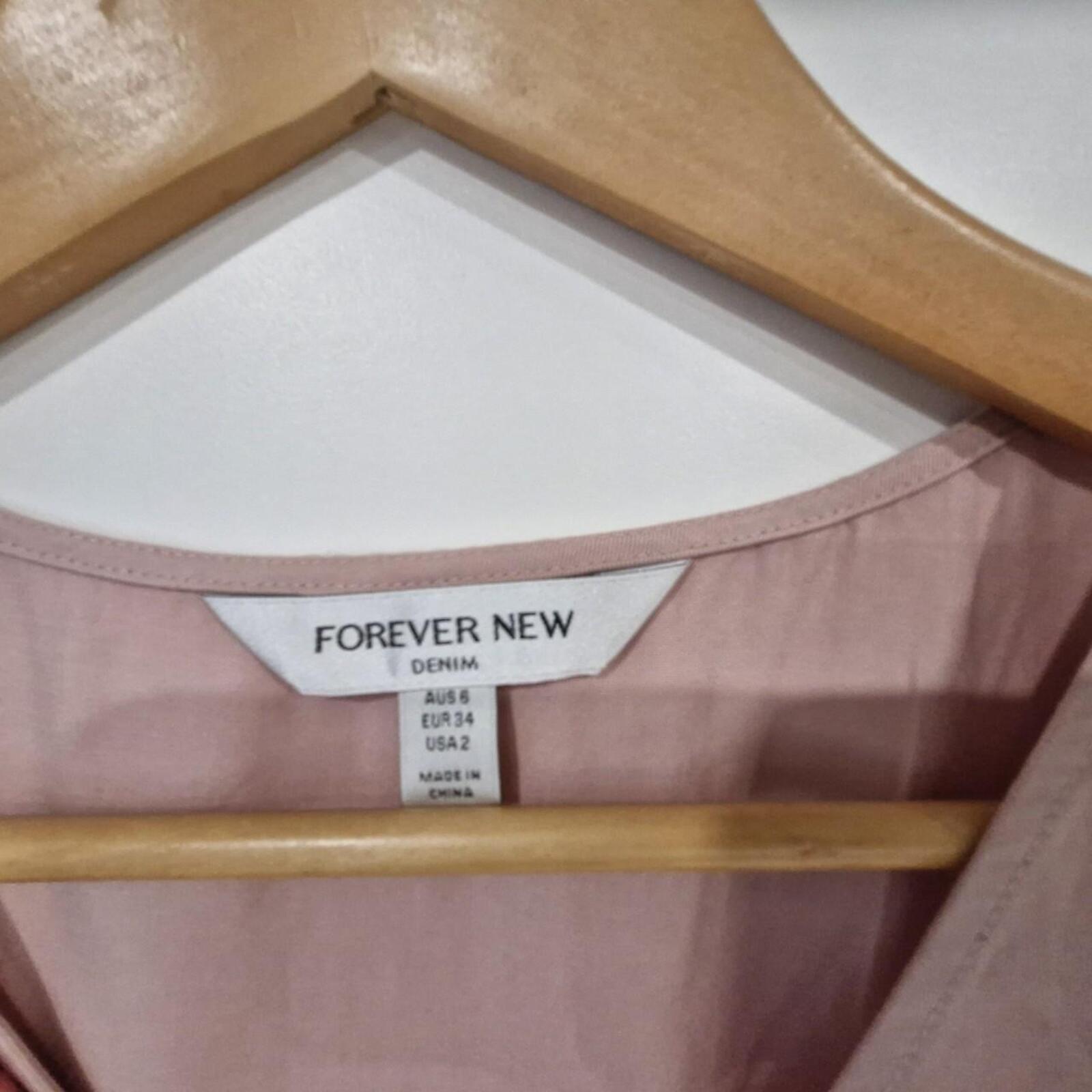 Forever New pink mini dress with belt