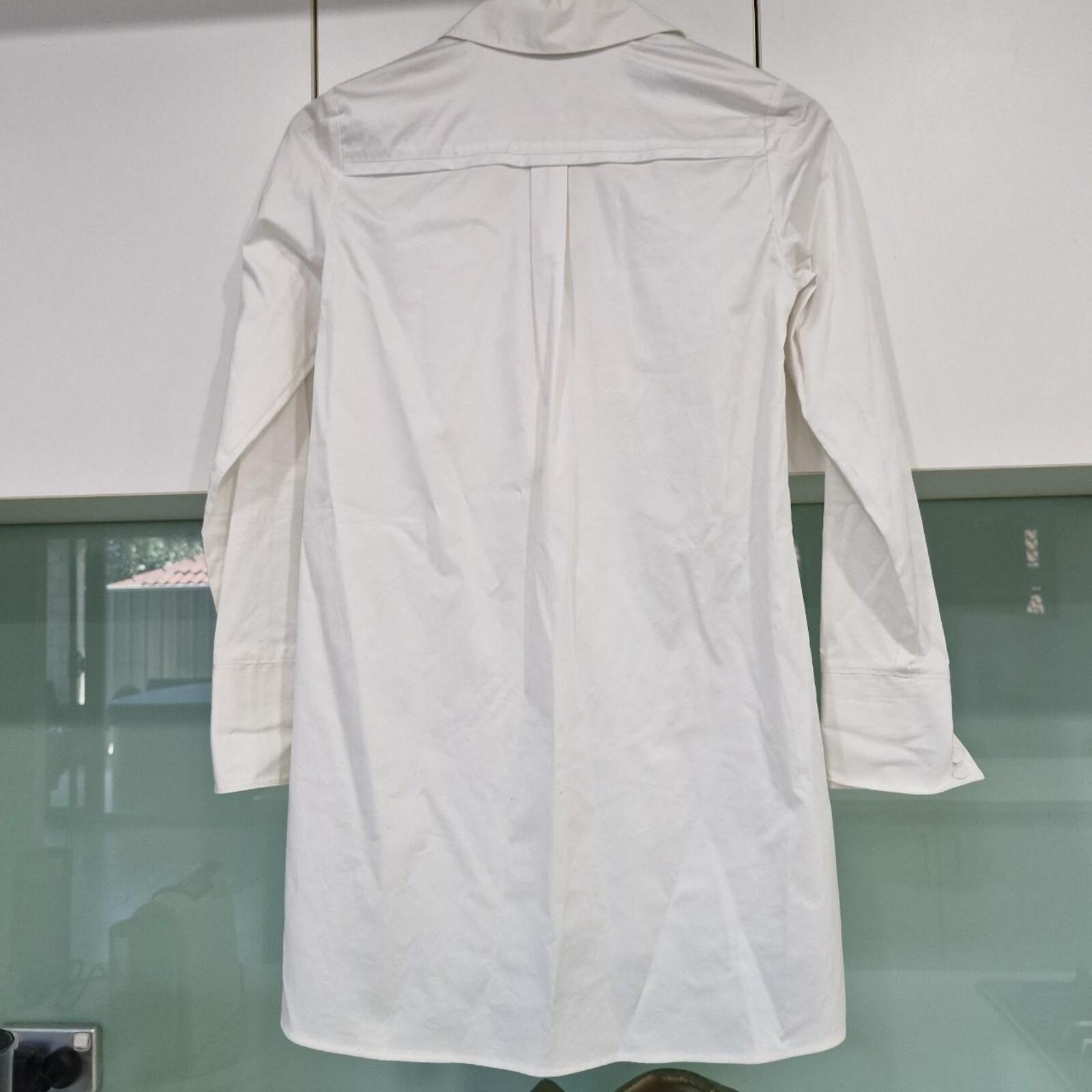 Veronika Maine white shirt dress